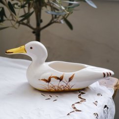 Keramický menší květináč kachna 23 cm