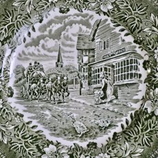 Snídaňový talíř Coaching Taverns Staffordshire England 20 cm