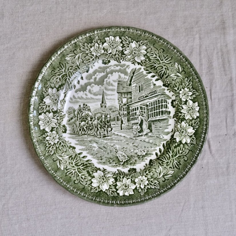 Snídaňový talíř Coaching Taverns Staffordshire England 20 cm