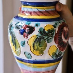 Ručně malovaná keramická váza Italy 26 cm