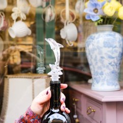 Skleněný kórek na láhev 18 cm