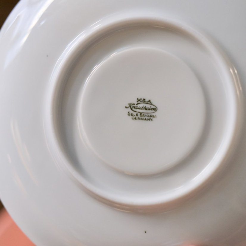 Miska s podšálkem kostní porcelán Krautheim Selb Bavaria