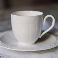 Porcelánový šálek s podšálkem Villeroy & Boch Cameo Weiss  200ml