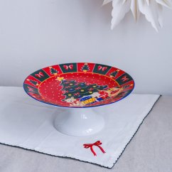 Porcelánový vánoční stojánek na cukroví/bonbony