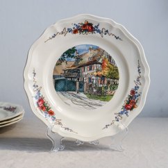 Obědové mělké talíře France Obernai 25 cm