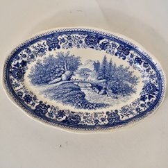 Servírovací tác 25,5 x 16,5 cm Villeroy & Boch Burgenland modrý