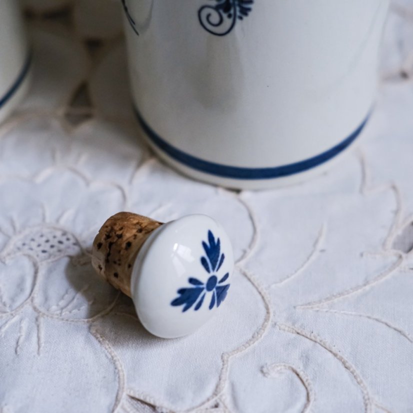 Vintage láhev s korkovou zátkou Delft
