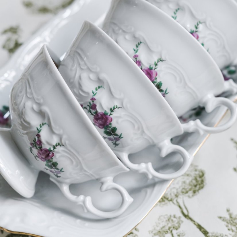 Porcelánový šálek s podšálkem 200ml  Wawel Poland