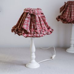 Stolní lampa s látkovým stínítkem 42 cm