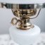 Vintage  lampa sklo/mosaz   46cm