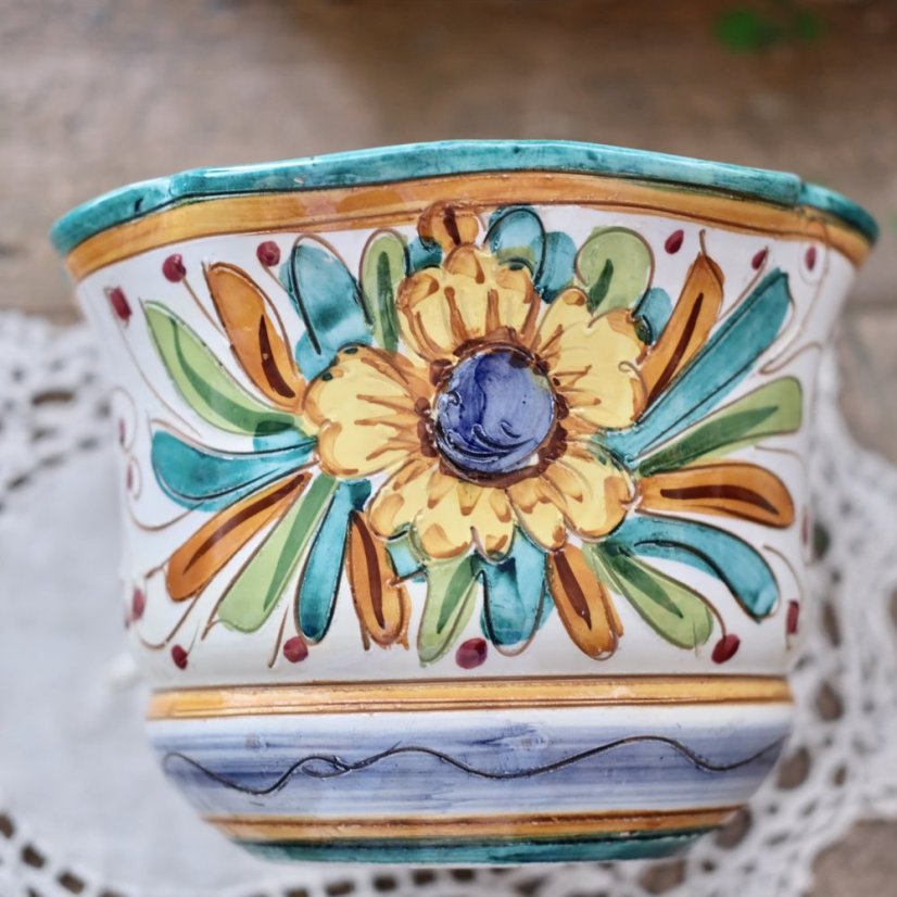 Malovaný květináč Italy 20 x 16 cm