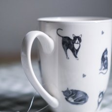 Porcelánový hrnek kočičky 350 ml - Clayre&Eef