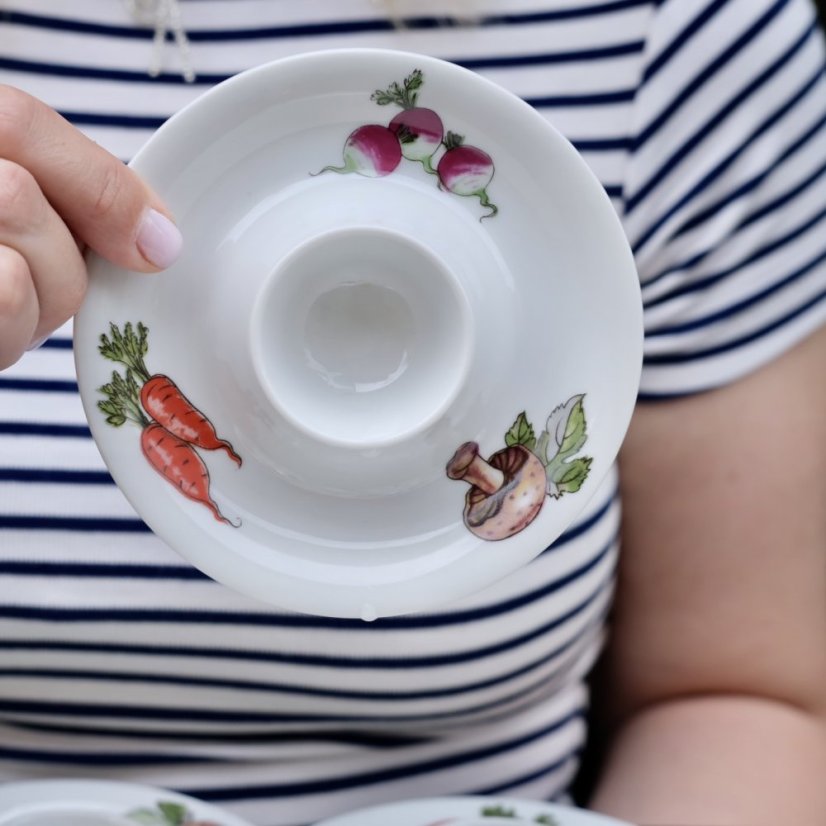 Sada porcelánových kalíšku na vejce 6x