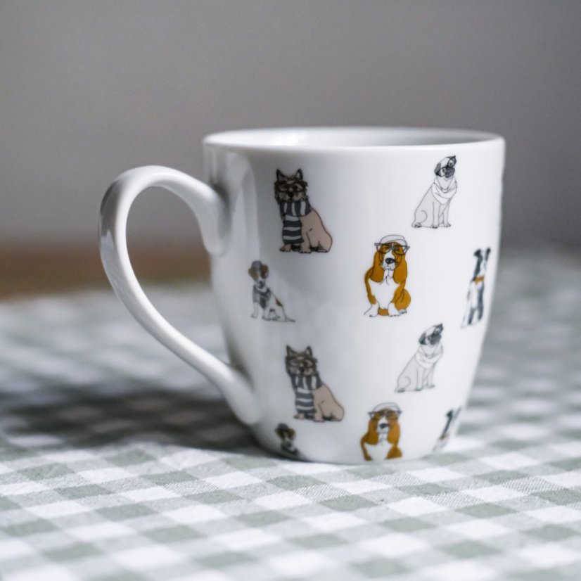 Porcelánový hrnek pejsky 450 ml