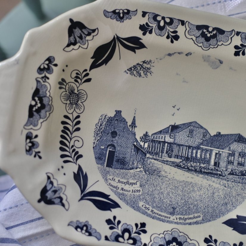 Keramická mísa/forma 36x23 cm Delft - Holland