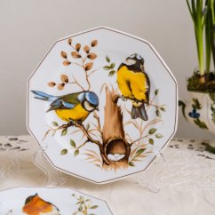 Závěsný talíř se sýkorky Bavaria