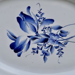 Ovalný porcelánový tác KG Luneville Francie 1920-1940