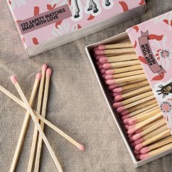 Dlouhé ozdobné zápalky - 125 ks - 9,5 cm