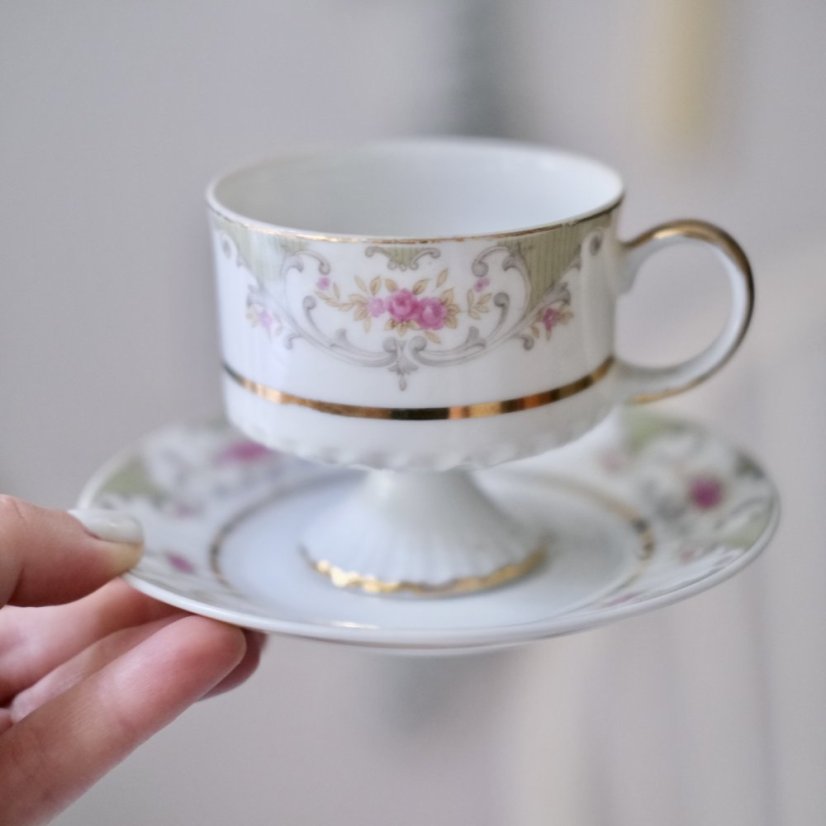Šálek s podšálkem kostní porcelán 150 ml