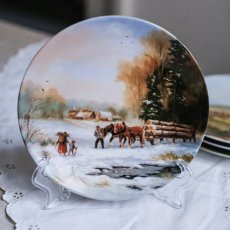 Sada porcelánových talířků 4 seasons Bavaria Germany 19 cm