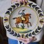 Velký vintage keramický závěsný talíř koník -  Spain 33 cm