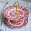 Vintage etažér Palissy England 26/25cm