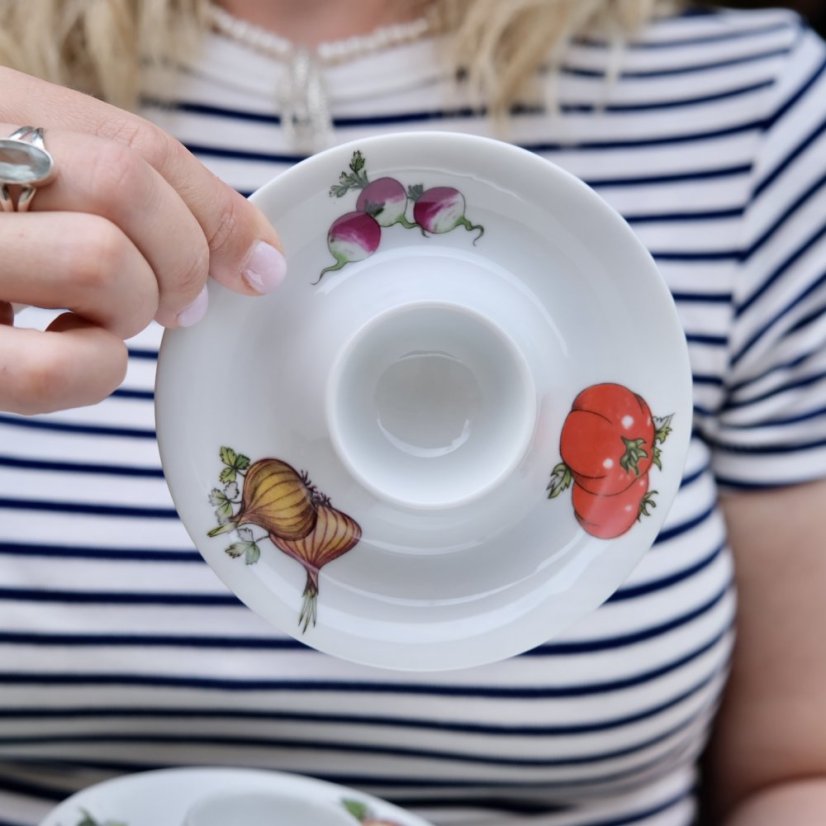 Sada porcelánových kalíšku na vejce 6x