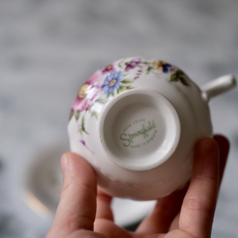 Šálek s podšálkem kostní porcelán 150 ml  England