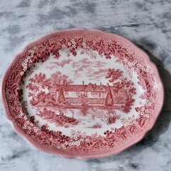 Porcelánový oválný tácek - Merrie England